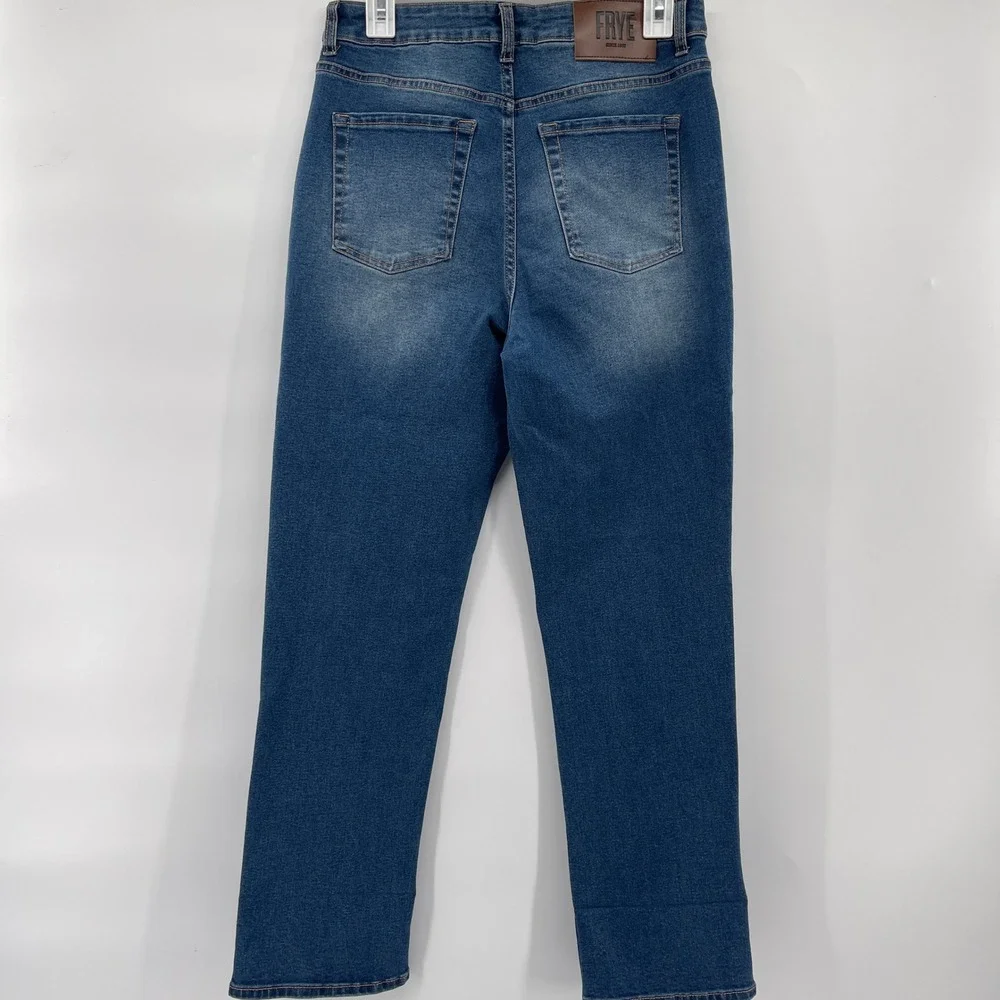 Frye Womens Jeans Size 4/27 Blue Denim High Rise Straight Leg Casual - Picture 10 of 10